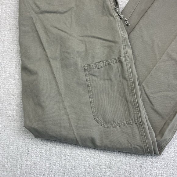Columbia Pants Mens 36x34 Tan Khaki Duck Canvas Utility Pocket Outdoors Camping - Picture 3 of 11